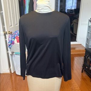 Athletic Works Women's Black Long Sleeve Top